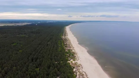 Empty Coast Aerial Video stock 132265062