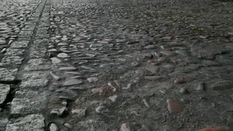 Empty cobblestone street road in Toledo. Spain Stock Footage 150563089