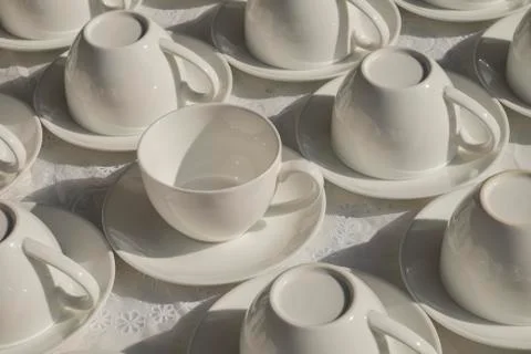 Empty coffee cup Stock Photos