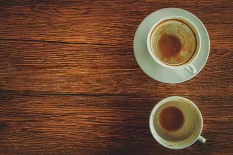 Empty coffee cup Stock Photos