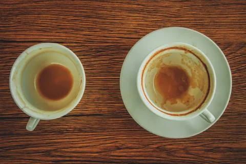 Empty coffee cup Stock Photos
