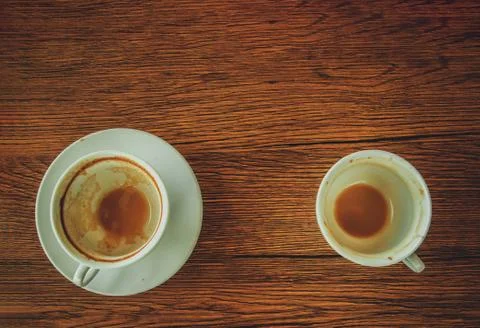 Empty coffee cup Stock Photos