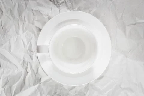 Empty coffee cup, top view Stock Photos