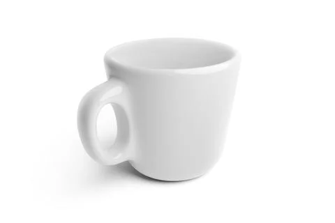 Empty coffee cup on white background. 3d render Illustrazione stock