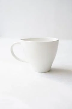 Empty Coffee cup on a white background Stock Photos