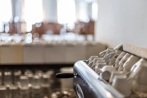 Empty coffee cups Stock Photos