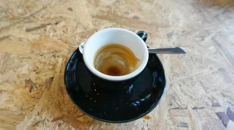 Empty Coffee espresso cup Foto stock