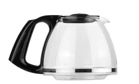 Empty coffee pot isolated with clipping path Stock Photos