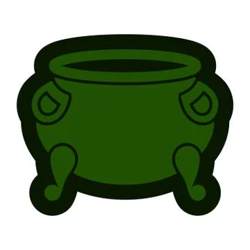 Empty coin pot icon Stock Illustration