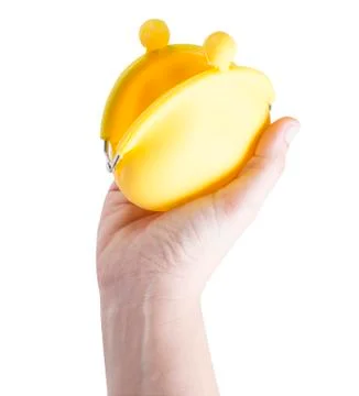 Empty coin purse Stock Photos