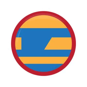 Empty colombian campaign button Illustrazione stock