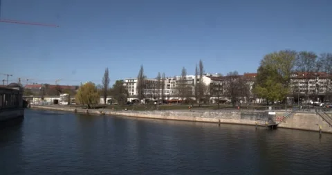 Empty Colonnade Museum Island Berlin COVID-19 Pandemic Lockdown March 24 2020 Stock Footage 331664692