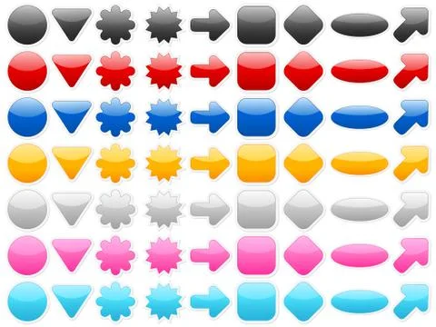 Empty color icon Stock Illustration