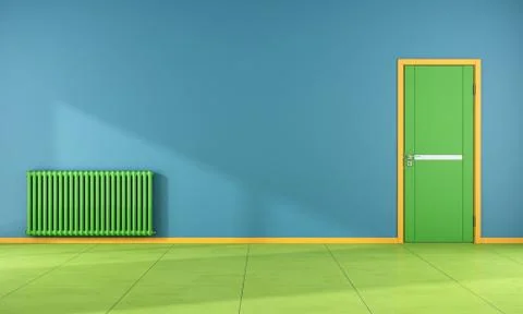Empty colorful room Illustrazione stock