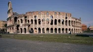 Empty Colosseo Rome Italy Covid19 Quarantine 4K Stock Footage