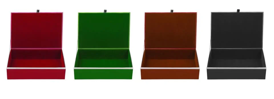 Empty Colourful Boxes Stock Photos