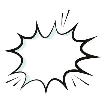 Empty comic bubble chat Vector Stock Illustration