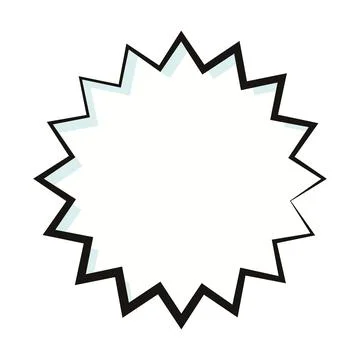 Empty comic bubble chat Vector Stock Illustration