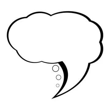 Empty comic speech bubble 스톡 일러스트