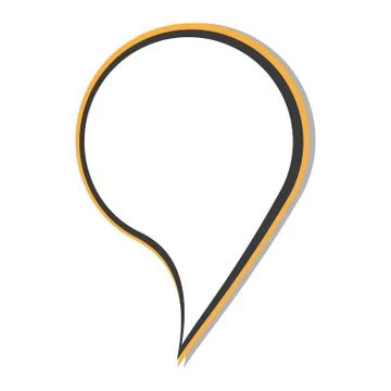 Empty comic speech bubble Stock Illustration