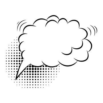 Empty comic speech bubbles. Hand drawn retro cartoon stickers. Pop art styl.. Illustrazione stock