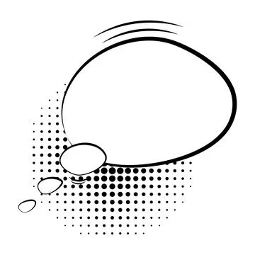 Empty comic style speech buble.Design elements for poster, t shirt, banner... Ilustración de archivo