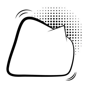 Empty comic style speech buble.Design elements for poster, t shirt, banner... 스톡 일러스트