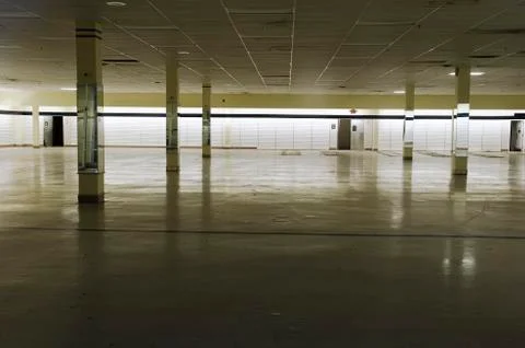 Empty commercial store Stock Photos