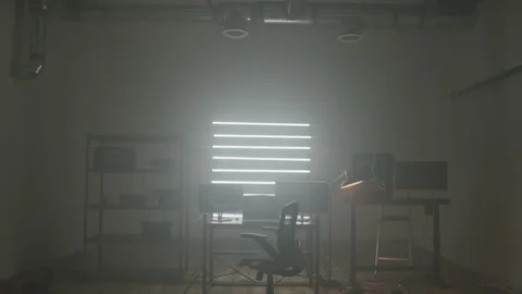 Empty Computer Programmer's Office Stock Footage 208763624