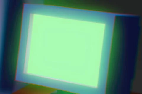 Empty computer screen 3d render design element Illustrazione stock