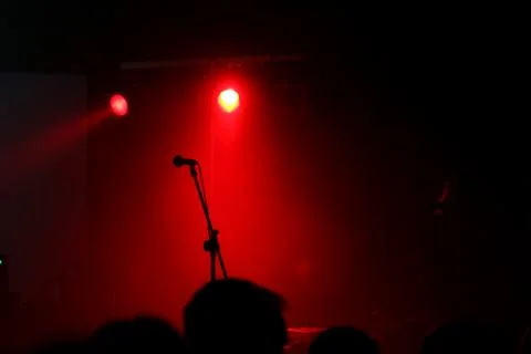 Empty concert stage Stock Photos