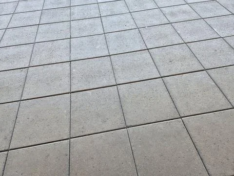 Empty Concrete Paved Walkway Texture 스톡 사진