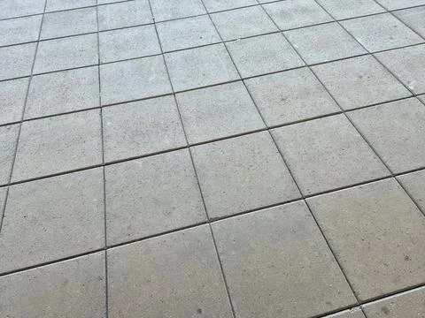 Empty concrete pavement tile pattern background Stock Photos