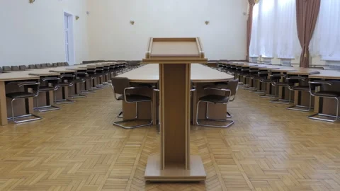Empty Conference Hall For Meeting, Presentation Stock Footage 101158324
