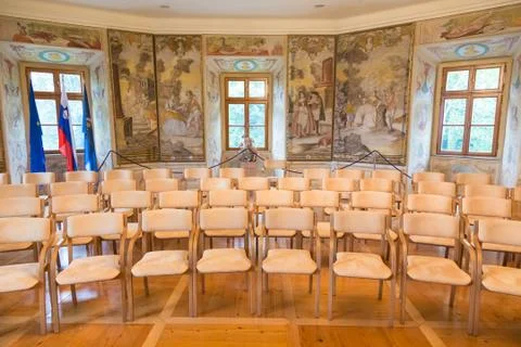 Empty conference hall. Foto stock