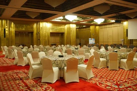 The empty conference room before the event Foto stock