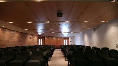 Empty conference room Stock Footage 77053794