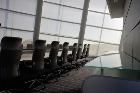 Empty conference room Stock Photos