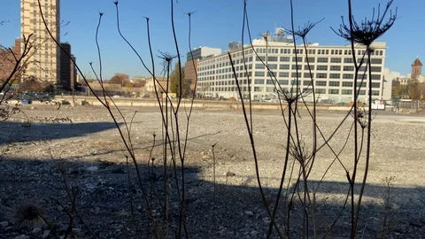 Empty Construction Lot In Brooklyn Stock Footage 120609884