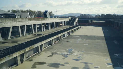 Empty construction site in Europe. Stock Footage 144797586