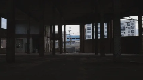 Empty Construction Site with NYC Train in Background Stock Footage 121289432