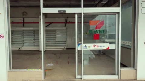 Empty convenience store in Thailand. Stock Footage 209169963