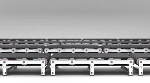 Empty conveyor animation Stock Footage 44121342