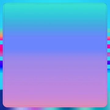 Empty Cool Colors Square On Colorful Striped Background Template Stock Illustration