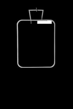Empty copy space mirror with black background Stock Photos