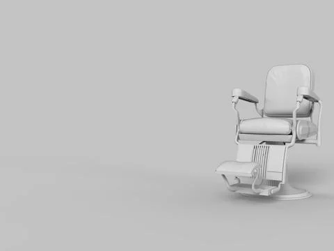 Empty copy space for text hair salon barber shop advertisement ready use 3d r Stock Illustration