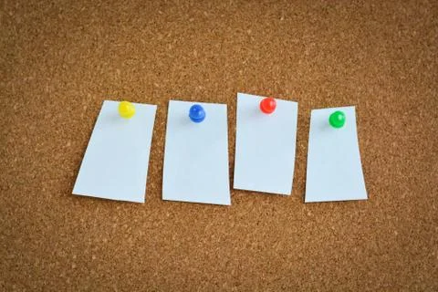 Empty cork board template or background Stock-Fotos