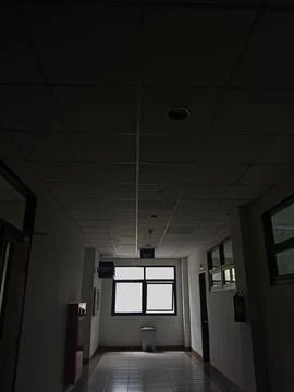 An empty corridor in the building Stock Photos