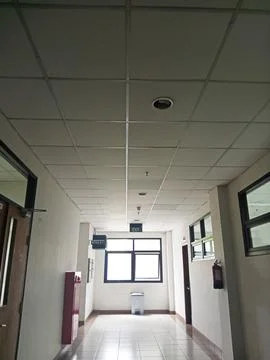 An empty corridor in the building Stock Photos