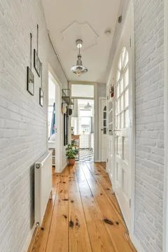 Empty corridor design Stock Photos